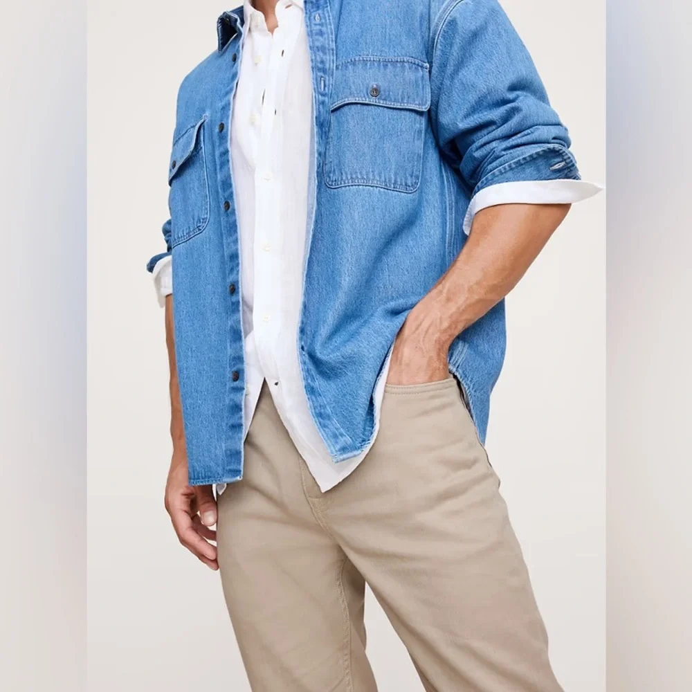 NWT! Banana Republic Slim Linen-Cotton Traveler Pant - Size 34 X 30 🩷